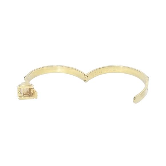 Michael Kors Astor Studded Gold Buckle Bracelet Bangle with Original Box - Picture 6 of 7